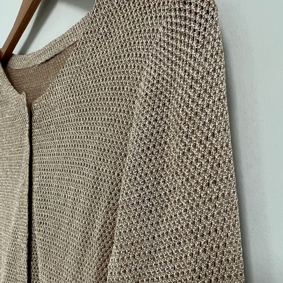 Francais Huey Waltzer Gold Shimmer Mesh Dress with Sweater Jacket Size 6 - Picture 7 of 13